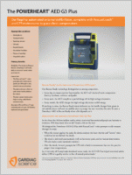 Cardiac Science Powerheart G3 AED 9300P-1001P brochure